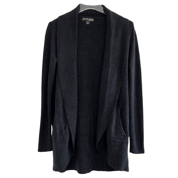 Barefoot DreamscCozychic Lite Open Front Circle Cardigan Sweater XS/S Black - Picture 1 of 6